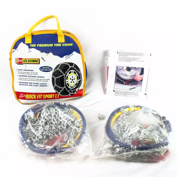 Les Schwab Tire Chains Model #2326-s Original Storage Bag Never Used
