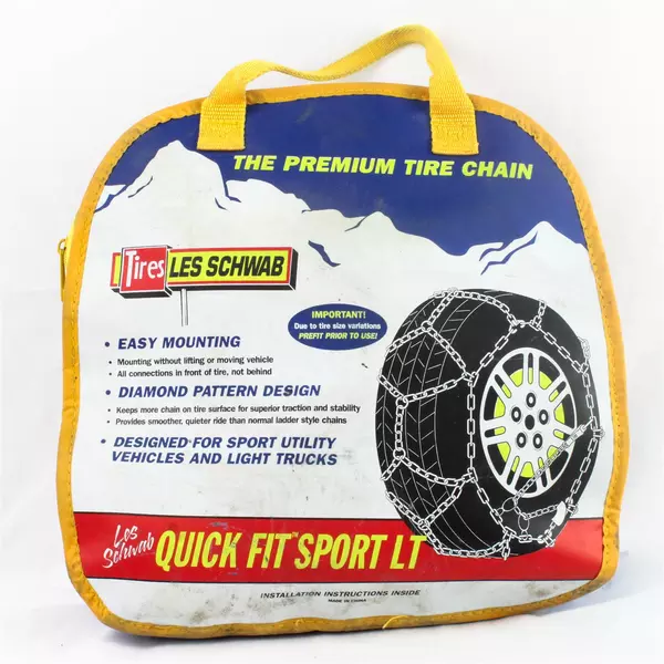 Les Schwab Tire Chains Model #2326-s Original Storage Bag Never Used