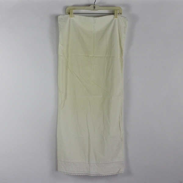 Lot of 2 Off-White Cotton Cutwork King Size Pillowcases