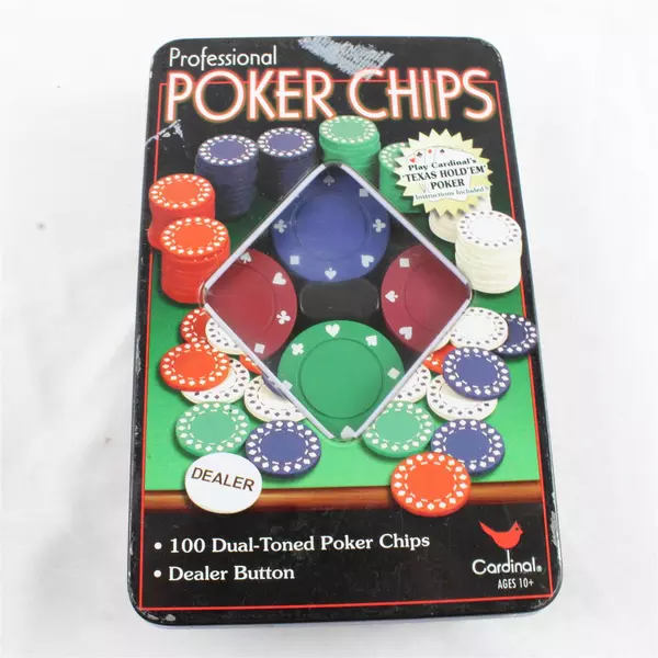 Cardinal Brand Professional Poker Chips Set Casino Quality Clay Composite 100pcs
