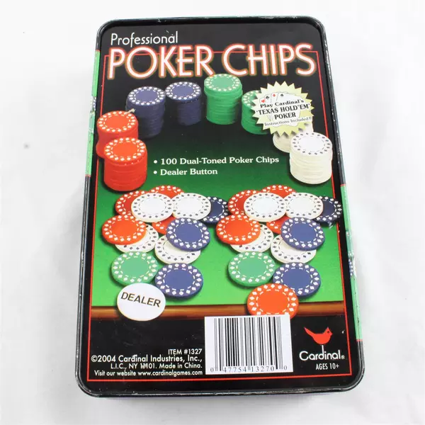 Cardinal Brand Professional Poker Chips Set Casino Quality Clay Composite 100pcs