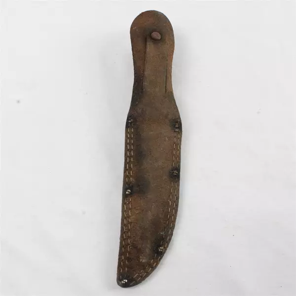 Vintage Collectible Fixed Blade Knife made by Western Includes Leather Sheath