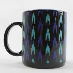 Riviera Van Beers Ceramic Mug by Signature Housewares Black & Blue Design