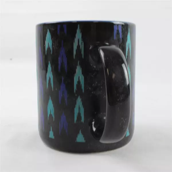 Riviera Van Beers Ceramic Mug by Signature Housewares Black & Blue Design