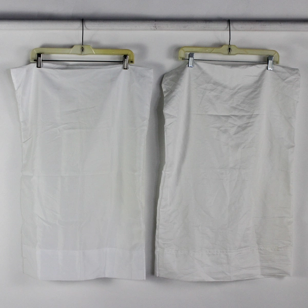 Lot of 10 Off-White Standard Pillowcases DIY Fabric Upcycling