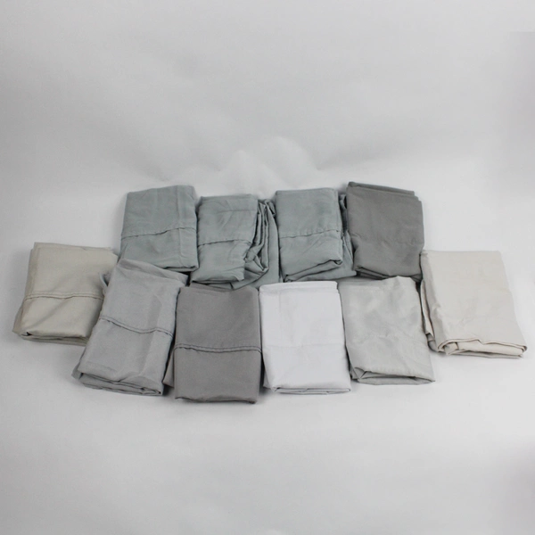 Lot of 10 Gray Standard Pillowcases Standard Size DIY Fabric Upcycling
