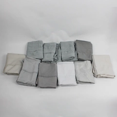 Lot of 10 Gray Standard Pillowcases Standard Size DIY Fabric Upcycling