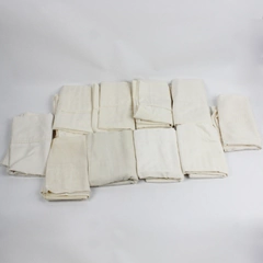 Lot of 10 Off-White Standard Pillowcases DIY Fabric Crafts
