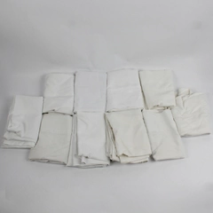 Lot of 10 White and Off-White Standard Pillowcases DIY Fabric Crafts