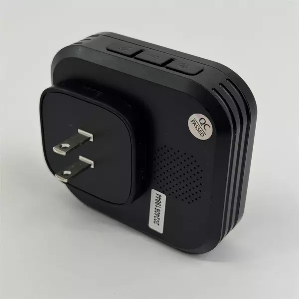 Black Kinetic Battery Free Wireless Doorbell Open Box Works