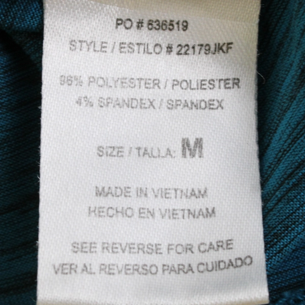 HeartSoul Blue Ruffled Cap Sleeve Blouse Women's Size Medium