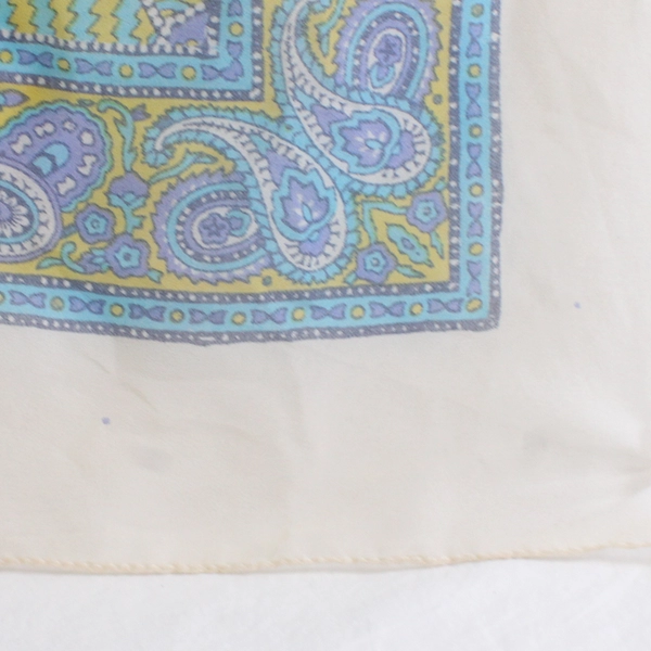 Made of Me Sheer Blue and Green Paisley Women's Scarf 40" x 43"