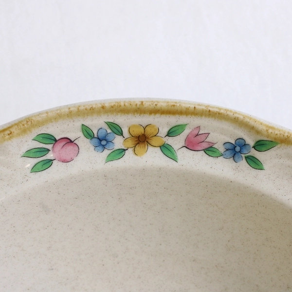Set of 3 VTG International Tableworks Heartland Stoneware Cereal Bowls 6 3/4"