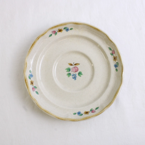 Set of 3 Vintage International Tableworks Heartland Stoneware Saucers