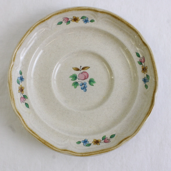 Set of 3 Vintage International Tableworks Heartland Stoneware Saucers