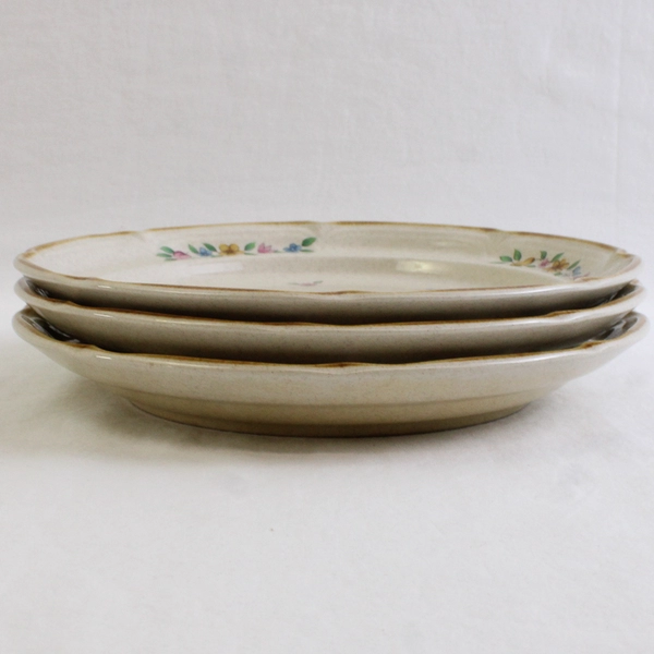 Set of 3 VTG International Tableworks Heartland Stoneware Salad Plates 7 3/4"