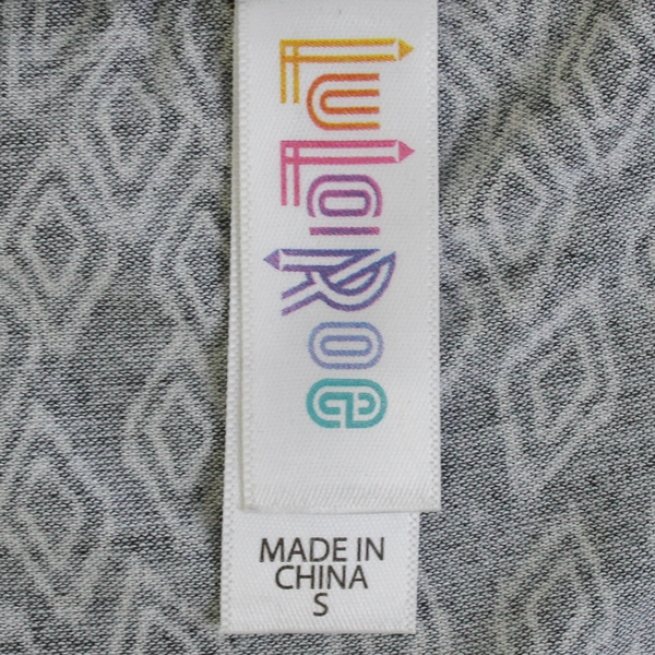 LuLaRoe Black and White Diamond Pattern T-Shirt Women's Size Small