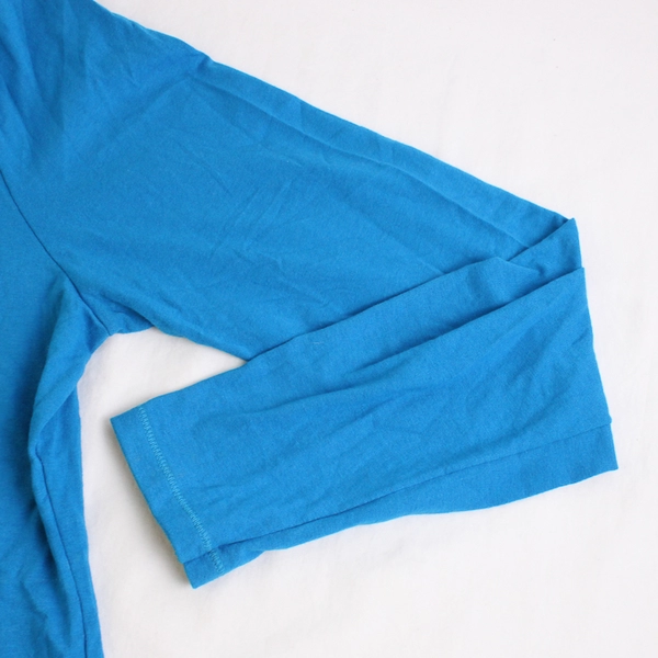 Hanes Blue-Green Long-Sleeve Crew Neck T-Shirt Women's Size Large