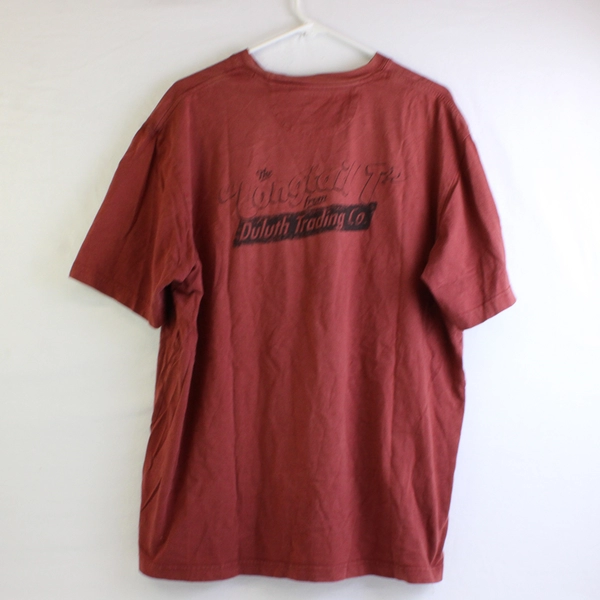 Duluth Trading Co. The Longtail T Brick Red T-Shirt Men's Large