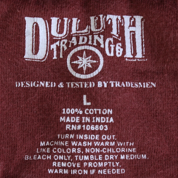 Duluth Trading Co. The Longtail T Brick Red T-Shirt Men's Large