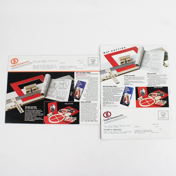 Lot of 2 Vintage 1991 Graphik Dimensions Ltd Framing Catalogs