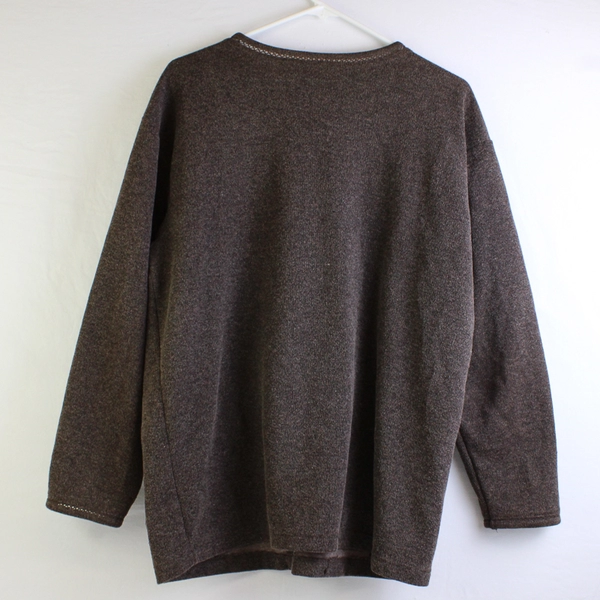 Fashion Bug Brown Knit Cardigan Women's Size 14/16W FLAWED