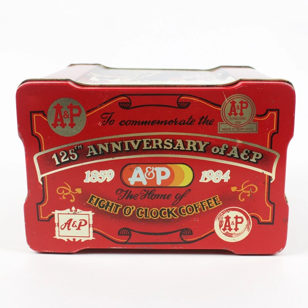 Vintage 1984 Atlantic & Pacific Tea Co 125th Anniversary Collectible Coffee Tin