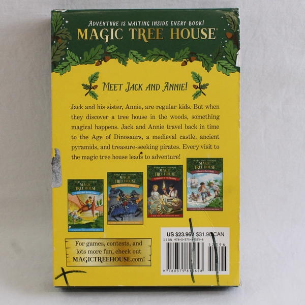Magic Tree House Boxed Set by Mary Pope Osborne Books 1-4 Paperback 2012