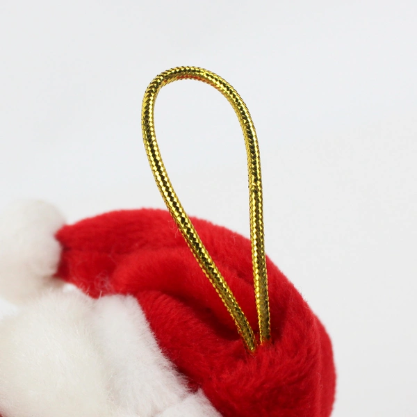 Chosun International Santa Claus Plush Christmas Ornament 7"