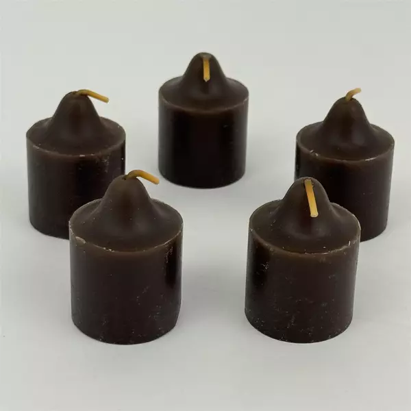 5 Party Lite Votive Candles Teakwood And Cardamon V06443 Original Worn Box