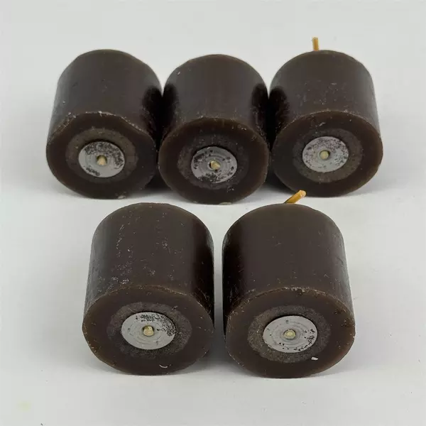 5 Party Lite Votive Candles Teakwood And Cardamon V06443 Original Worn Box