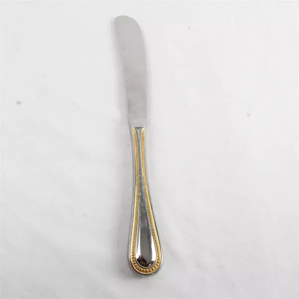 Lot of 2 Towle Gold Manchester Modern Hollow Handle Knives 9" Flatware Set