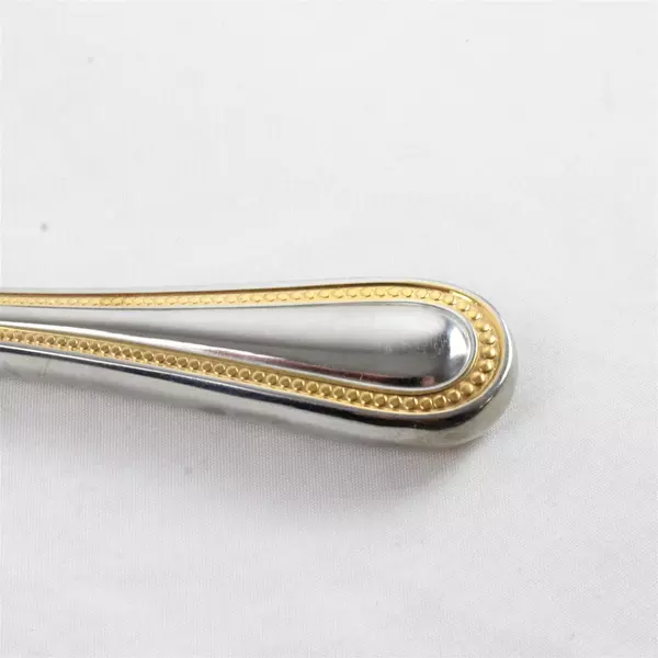 Lot of 2 Towle Gold Manchester Modern Hollow Handle Knives 9" Flatware Set