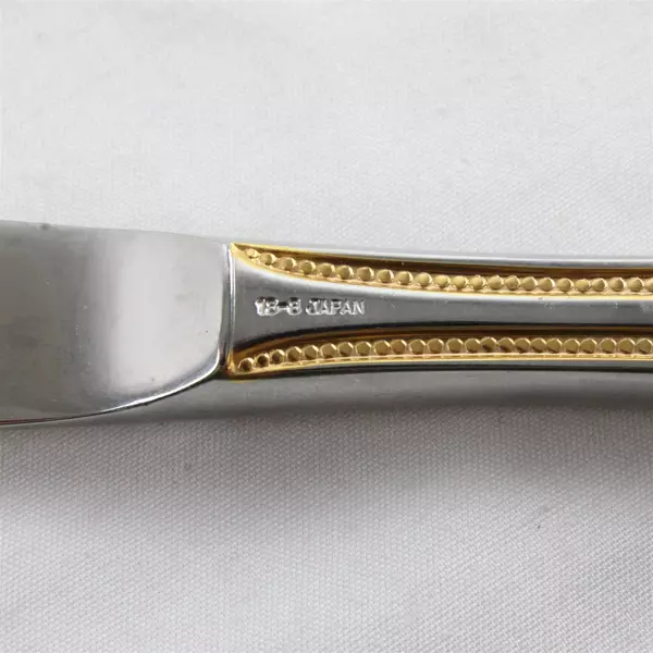 Lot of 2 Towle Gold Manchester Modern Hollow Handle Knives 9" Flatware Set