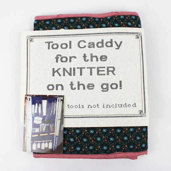 Handmade Tool Caddy For Knitting/Sewing/Crochet Purple and Floral Design