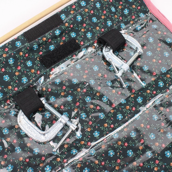 Handmade Tool Caddy For Knitting/Sewing/Crochet Purple and Floral Design