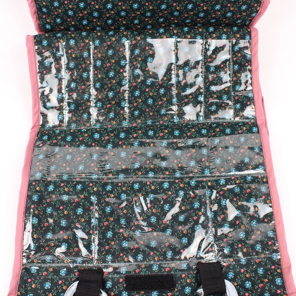 Handmade Tool Caddy For Knitting/Sewing/Crochet Purple and Floral Design