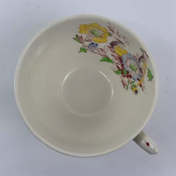 Somerset Burgundy Rose Bone China Tea Cup and Saucer