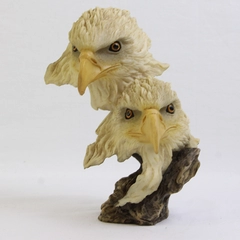 Unbranded Double Headed Bald Eagle Resin Statue Figurine