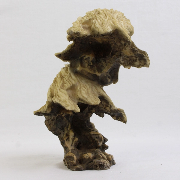 Unbranded Double Headed Bald Eagle Resin Statue Figurine