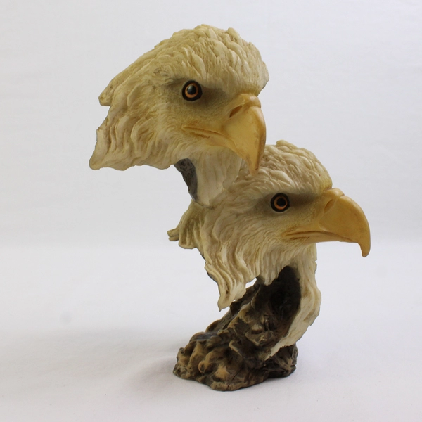 Unbranded Double Headed Bald Eagle Resin Statue Figurine