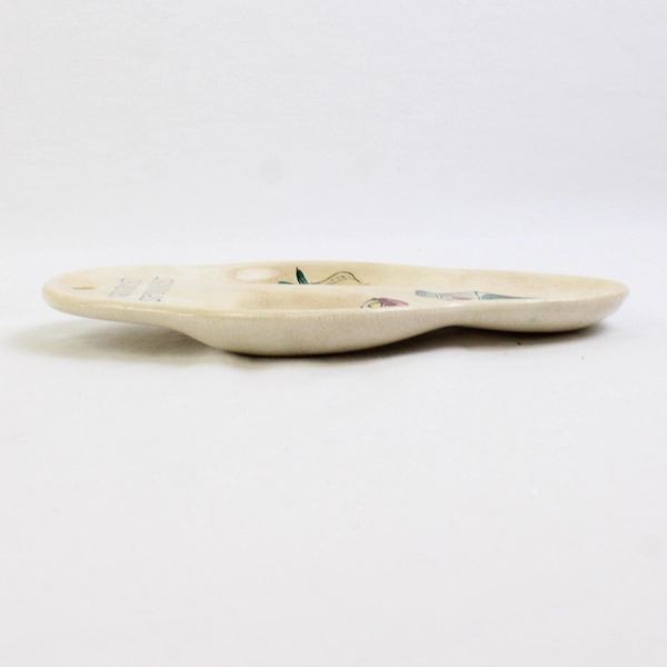 Unbranded Ceramic Gourmet Spoon Rest Veggie Paintings