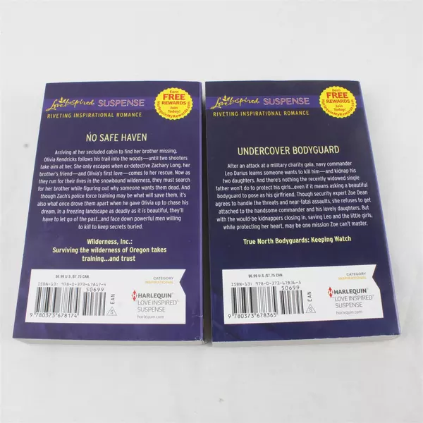 Lot of 2 Harlequin Romance Paperbacks False Security & Protective Measures