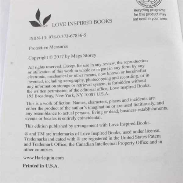 Lot of 2 Harlequin Romance Paperbacks False Security & Protective Measures