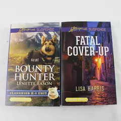 Lot of 2 Harlequin Romance Paperbacks Bounty Hunter & Fatal Cover Up 