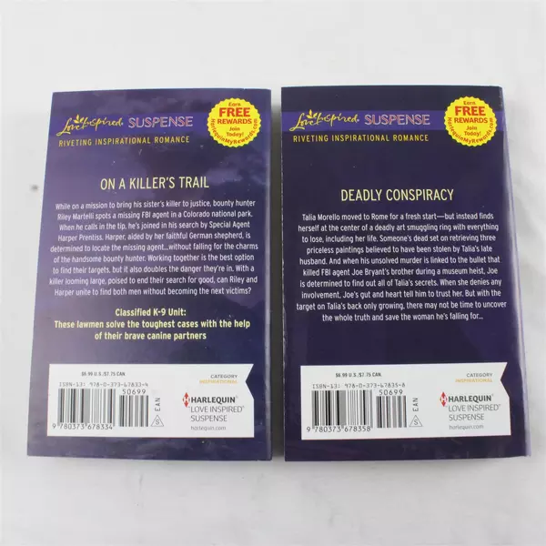 Lot of 2 Harlequin Romance Paperbacks Bounty Hunter & Fatal Cover Up 