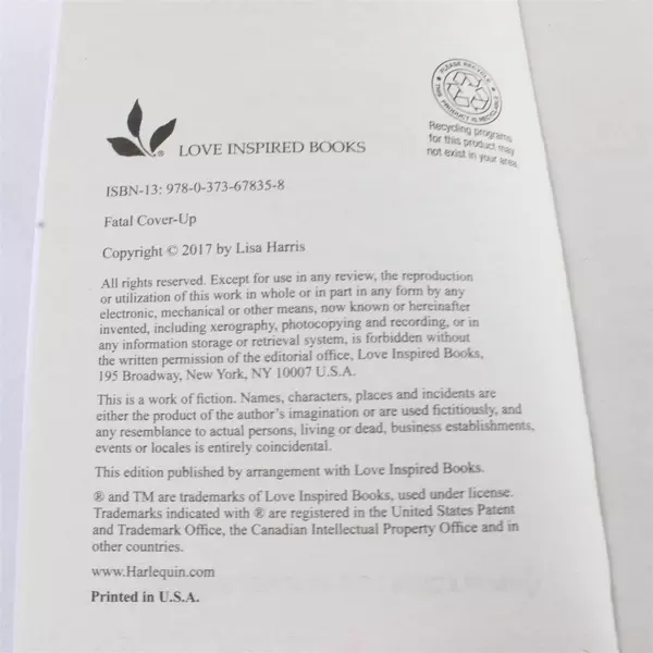 Lot of 2 Harlequin Romance Paperbacks Bounty Hunter & Fatal Cover Up 