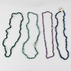 Lot of 4 Stringed Beads Purple, Blue, and Shades of Green