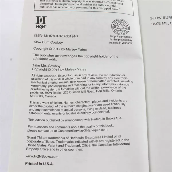 Slow Burn Cowboy by Maisey Yates Western Romance Paperback 2017