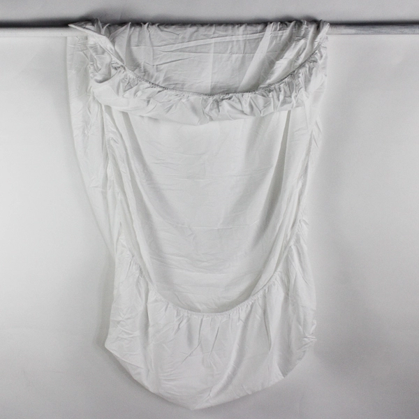 Yogi International 2 Pc Twin Size White Cotton Flat & Fitted Bedsheet Set